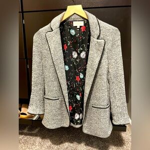 Skies are Blue Alanna Textured Knit Blazer in Grey Women’s Small